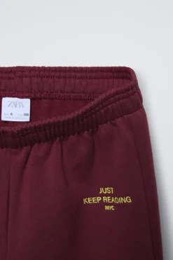 Niños ZARA 6 - 14 Años·Pantalones|6 - 14 Años·Deporte / Jogging<PANTALÓN FORRADO WIDE LEG