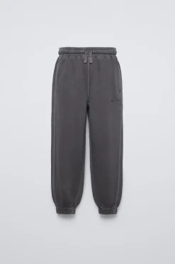 Niños ZARA 6 - 14 Años·Pantalones|6 - 14 Años·Deporte / Chándal<PANTALÓN GARMENT DYE BORDADO