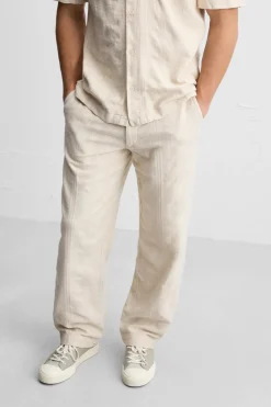 Clearance PANTALÓN JACQUARD RAYAS Hombre Pantalones