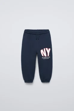 Niños ZARA 1½ - 6 Años·Pantalones|1½ - 6 Años·Chándal<PANTALÓN JOGGER NY MANZANA
