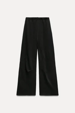 Fashion PANTALÓN JOGGER PALAZZO EFECTO LAVADO Mujer Pantalones|Sudaderas / Joggers