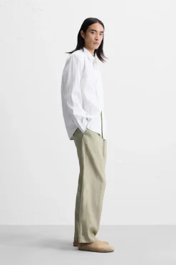 Clearance PANTALÓN LAVADO LYOCELL - LINO Hombre Pantalones