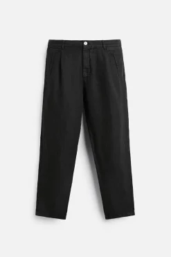 Clearance PANTALÓN LINO PLIEGUES Hombre Pantalones