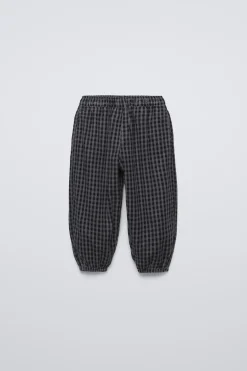 Niños ZARA 1½ - 6 Años·Pantalones / Leggings|6 - 18 Meses·Pantalones / Leggings<PANTALÓN MICROPANA FORRADO CUADROS