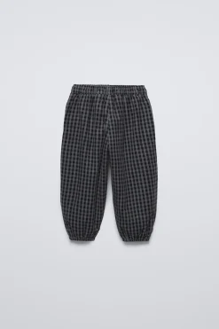 Niños ZARA 1½ - 6 Años·Pantalones / Leggings|6 - 18 Meses·Pantalones / Leggings<PANTALÓN MICROPANA FORRADO CUADROS