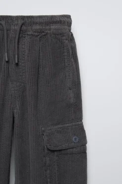 Niños ZARA 6 - 14 Años·Pantalones<PANTALÓN PANA CARGO