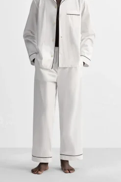 Sale PANTALÓN PIJAMA CONTRASTE Hombre Pantalones|Accesorios