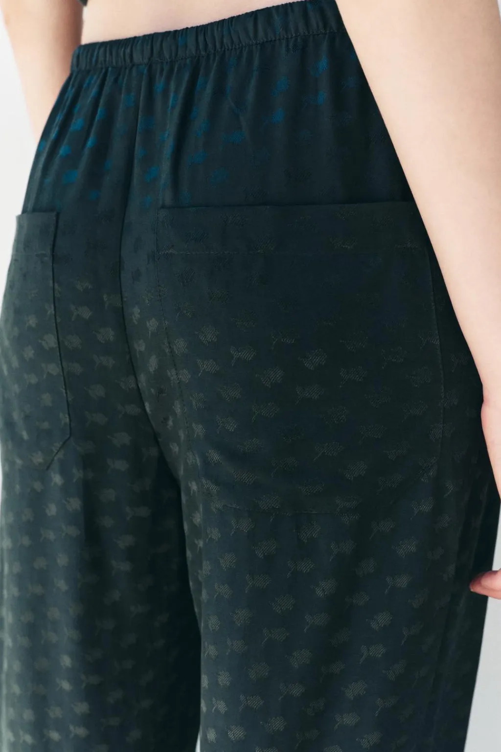 Sale PANTALÓN PIJAMERO JACQUARD ZW COLLECTION Mujer Pantalones