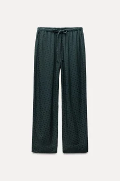Sale PANTALÓN PIJAMERO JACQUARD ZW COLLECTION Mujer Pantalones