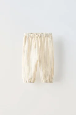 Niños ZARA 6 - 18 Meses·Conjuntos|6 - 18 Meses·Pantalones / Leggings<PANTALÓN RAYAS BAMBULA