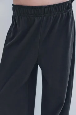 Fashion PANTALÓN RECTO ALGODÓN Mujer Pantalones|Sudaderas / Joggers