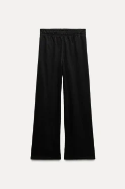 Fashion PANTALÓN RECTO ALGODÓN Mujer Pantalones|Sudaderas / Joggers