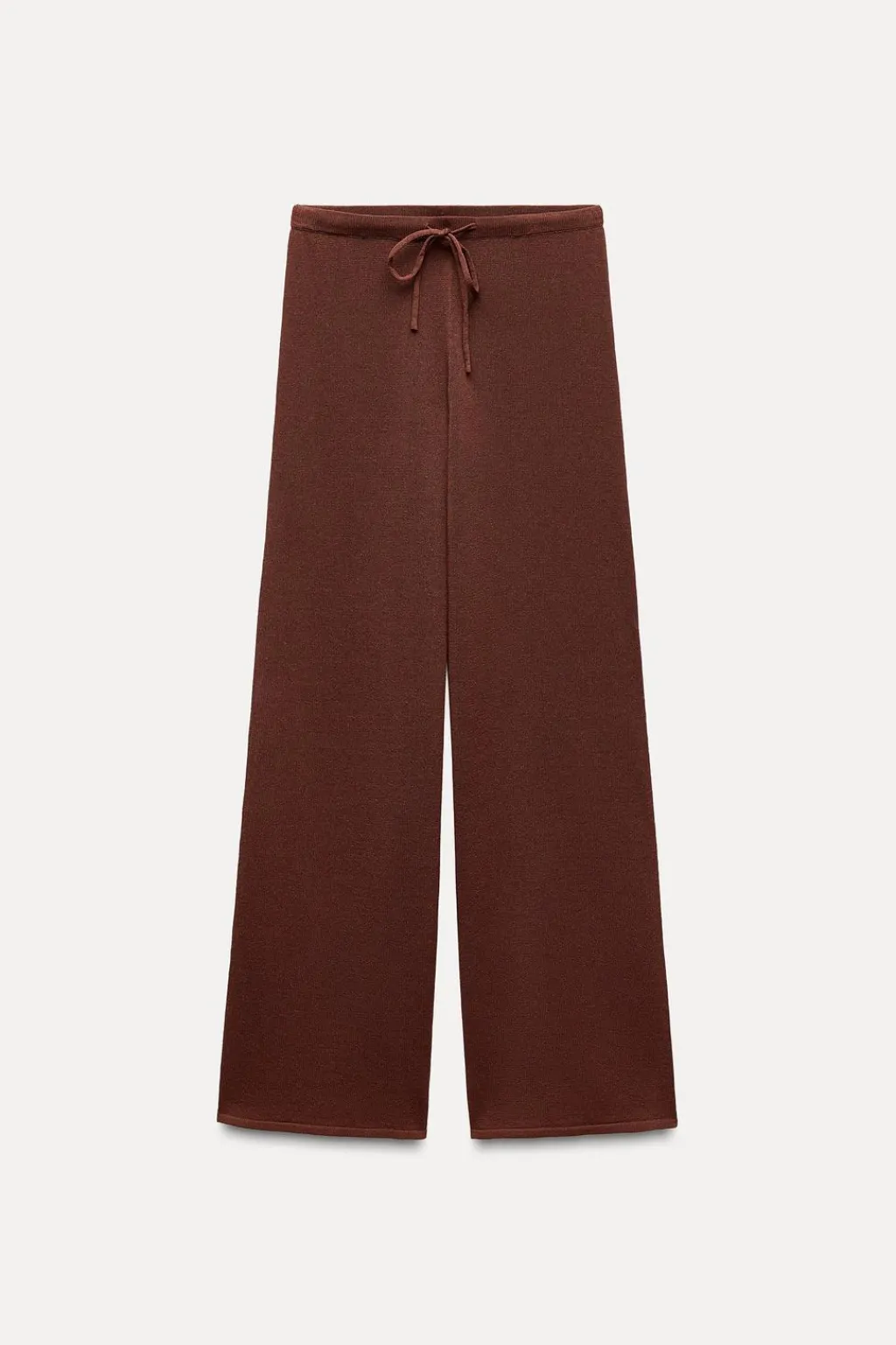 Best PANTALÓN RECTO PUNTO LISO Mujer Pantalones|Cárdigan / Jerséis