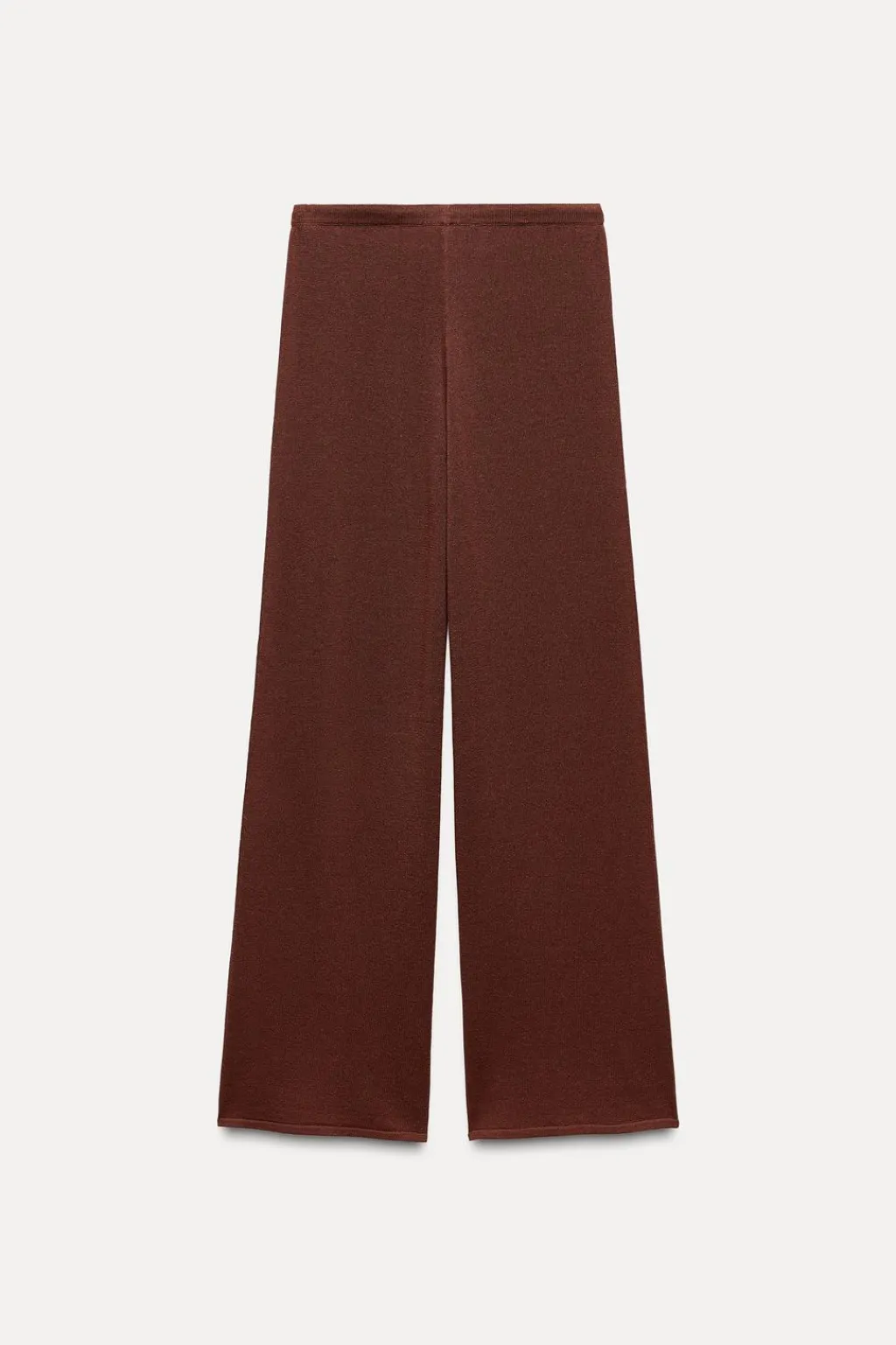 Best PANTALÓN RECTO PUNTO LISO Mujer Pantalones|Cárdigan / Jerséis