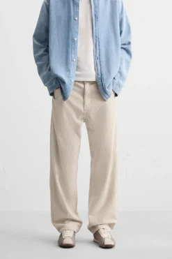 Clearance PANTALÓN RELAXED FIT PANA Hombre Pantalones