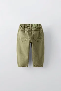 Niños ZARA 1½ - 6 Años·Pantalones|1½ - 6 Años·Pantalones / Leggings<PANTALÓN SARGA BALLOON FIT