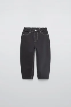 Niños ZARA 1½ - 6 Años·Pantalones|1½ - 6 Años·Pantalones / Leggings<PANTALÓN SARGA PESPUNTES