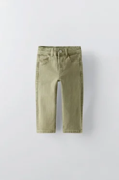 Niños ZARA 1½ - 6 Años·Pantalones|1½ - 6 Años·Pantalones / Leggings<PANTALÓN SARGA REGULAR FIT
