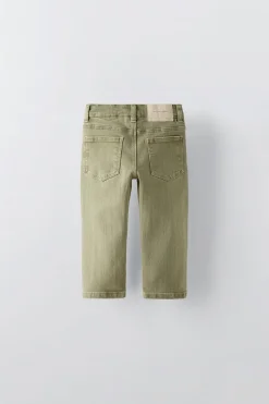 Niños ZARA 1½ - 6 Años·Pantalones|1½ - 6 Años·Pantalones / Leggings<PANTALÓN SARGA REGULAR FIT