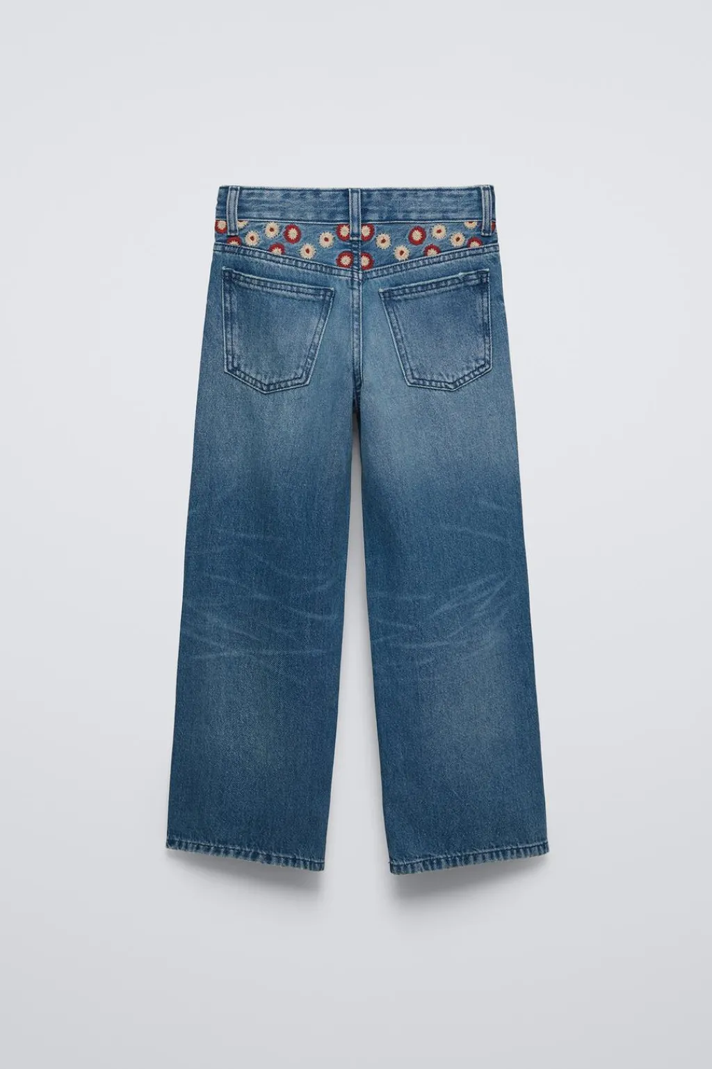 Niños ZARA 6 - 14 Años·Jeans<PANTALÓN STRAIGHT FLORES