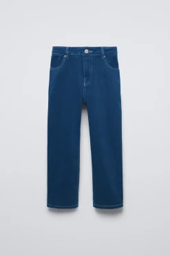 Niños ZARA 6 - 14 Años·Pantalones<PANTALÓN STRAIGHT PESPUNTES