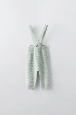 Niños ZARA 0 - 6 Meses·Punto|0 - 6 Meses·Leggings / Polainas<PANTALÓN TIRANTES CON LANA
