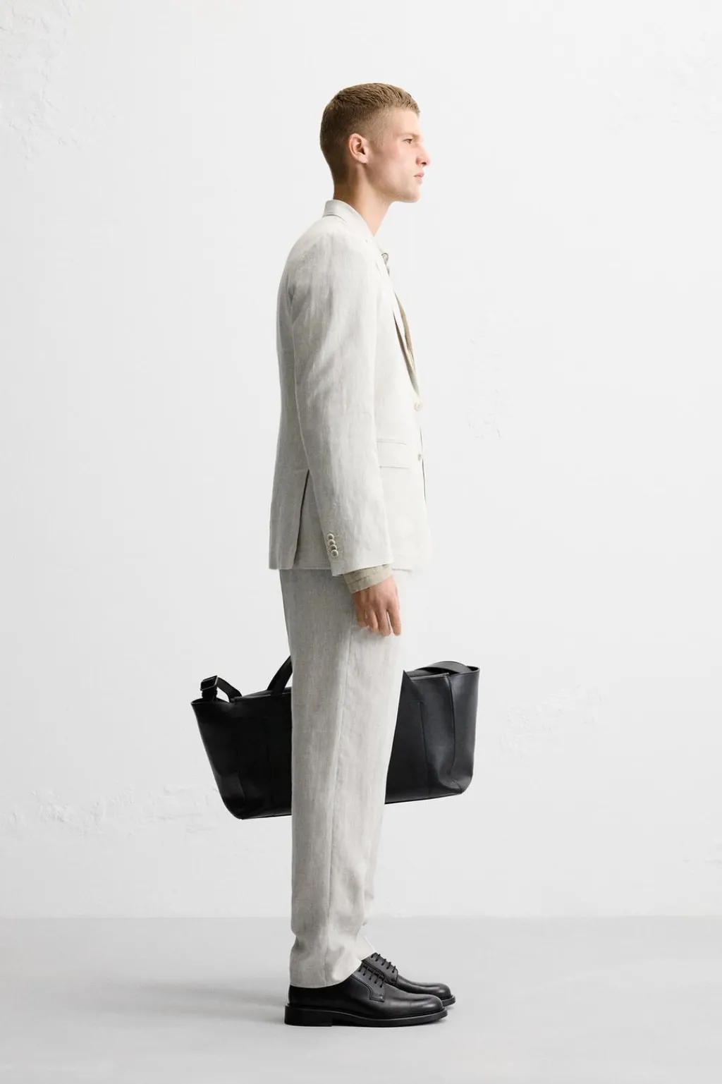 Best PANTALÓN TRAJE 100% LINO Hombre Pantalones