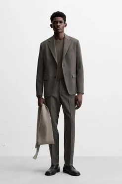 Best PANTALÓN TRAJE CUADROS Hombre Pantalones