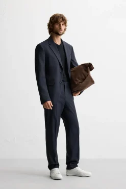 Sale PANTALÓN TRAJE ESTRUCTURA Hombre Pantalones