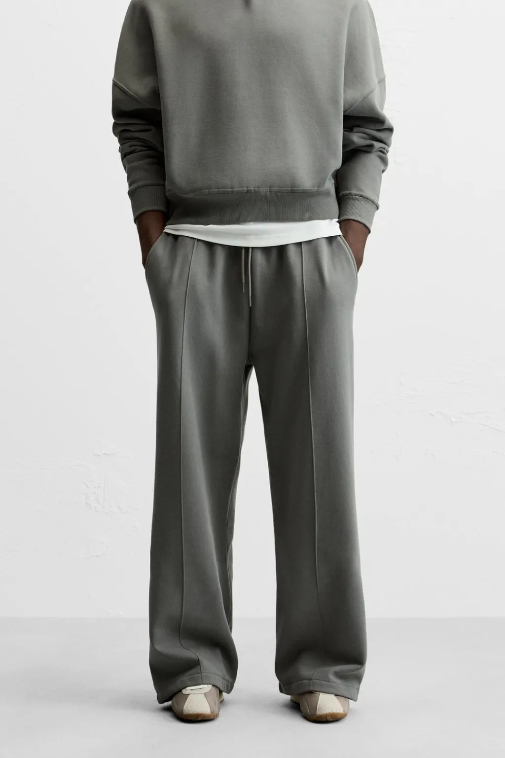 Best PANTALÓN WIDE FIT COSTURAS Hombre Pantalones