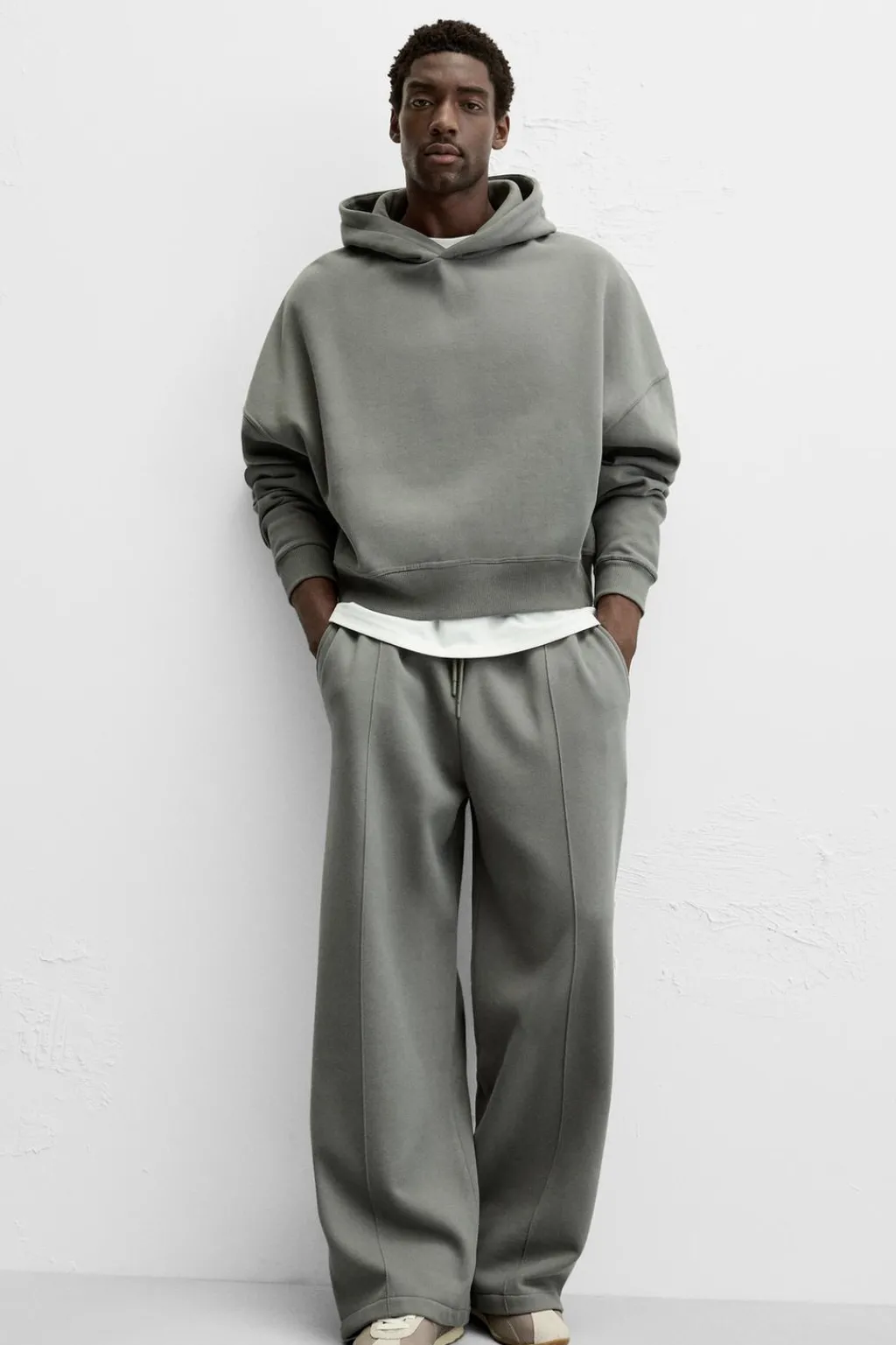 Best PANTALÓN WIDE FIT COSTURAS Hombre Pantalones