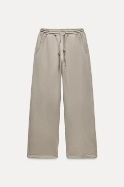 Clearance PANTALÓN WIDE LEG FELPA Mujer Pantalones|Sudaderas / Joggers