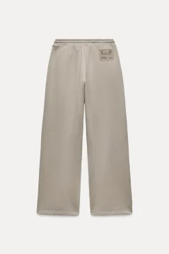 Clearance PANTALÓN WIDE LEG FELPA Mujer Pantalones|Sudaderas / Joggers