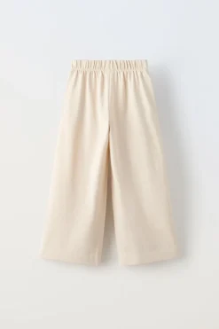 Niños ZARA 6 - 14 Años·Pantalones|6 - 14 Años·Deporte / Jogging<PANTALÓN WIDE LEG LISO