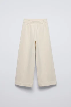 Niños ZARA 6 - 14 Años·Pantalones|6 - 14 Años·Deporte / Jogging<PANTALÓN WIDELEG NERVIO