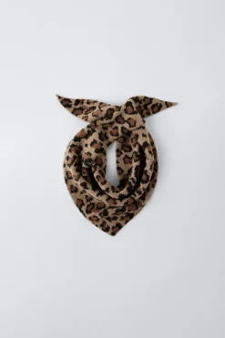 Niños ZARA 1½ - 6 Años·Accesorios|6 - 14 Años·Accesorios<PAÑOLETA PUNTO ANIMAL PRINT