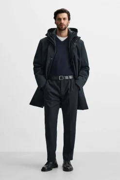 Sale PARKA TÉCNICA CUELLO DESMONTABLE Hombre Cazadoras|Abrigos / Gabardinas