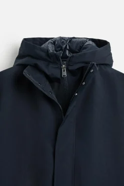 Sale PARKA TÉCNICA CUELLO DESMONTABLE Hombre Cazadoras|Abrigos / Gabardinas