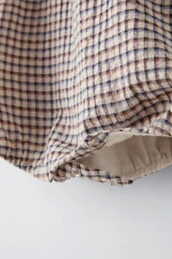 Niños ZARA 6 - 18 Meses·Vestidos / Monos<PELELE CUADRITOS