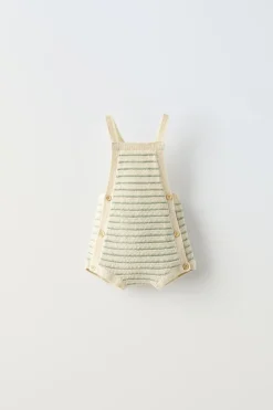 Niños ZARA 0 - 6 Meses·Punto|6 - 18 Meses·Punto<PELELE PUNTO RAYAS BOTONES