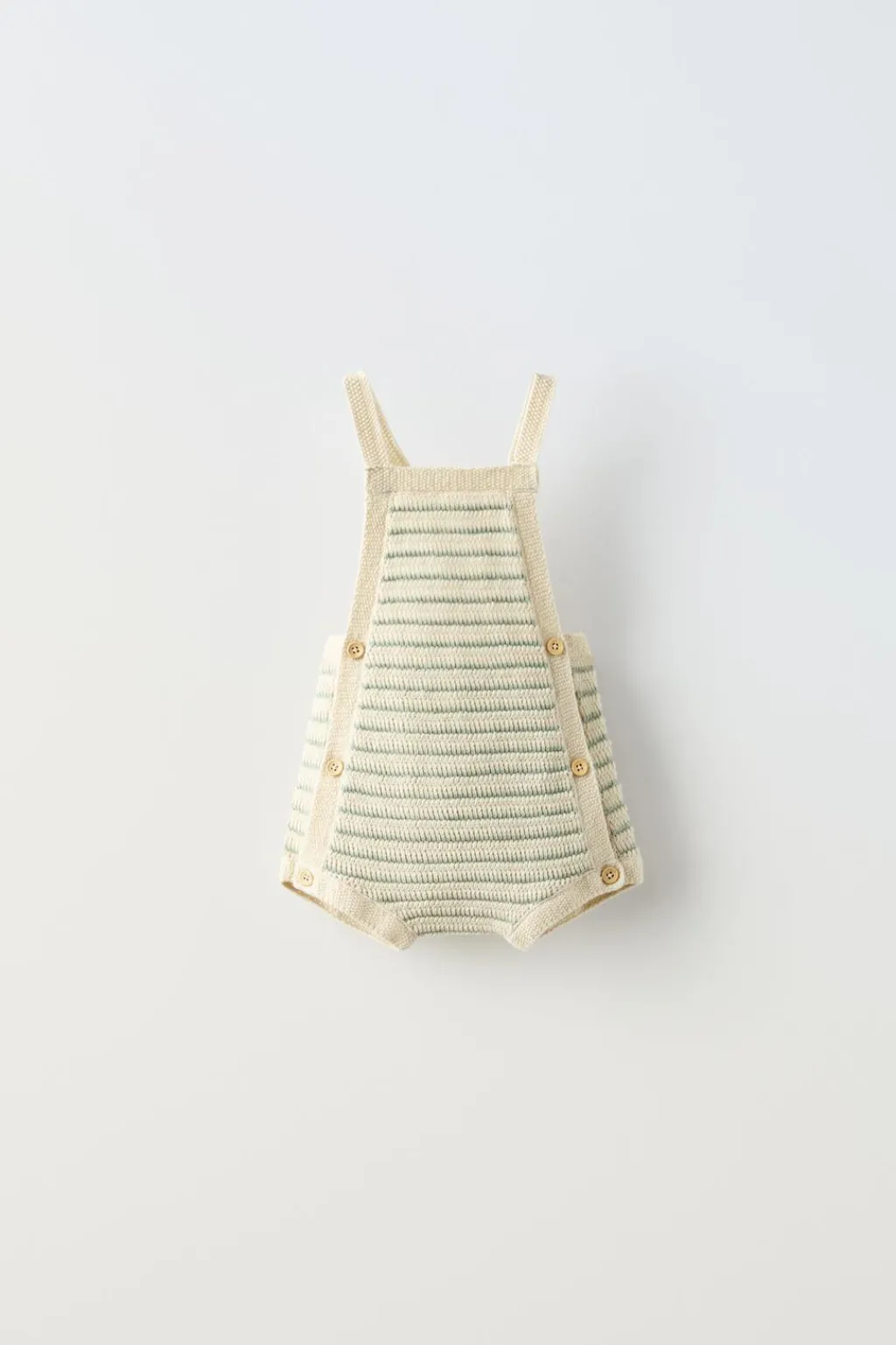 Niños ZARA 0 - 6 Meses·Punto|6 - 18 Meses·Punto<PELELE PUNTO RAYAS BOTONES