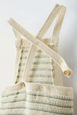 Niños ZARA 0 - 6 Meses·Punto|6 - 18 Meses·Punto<PELELE PUNTO RAYAS BOTONES