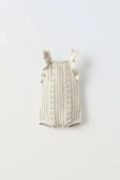 Niños ZARA 0 - 6 Meses·Punto|6 - 18 Meses·Conjuntos<PELELE PUNTO VOLANTES