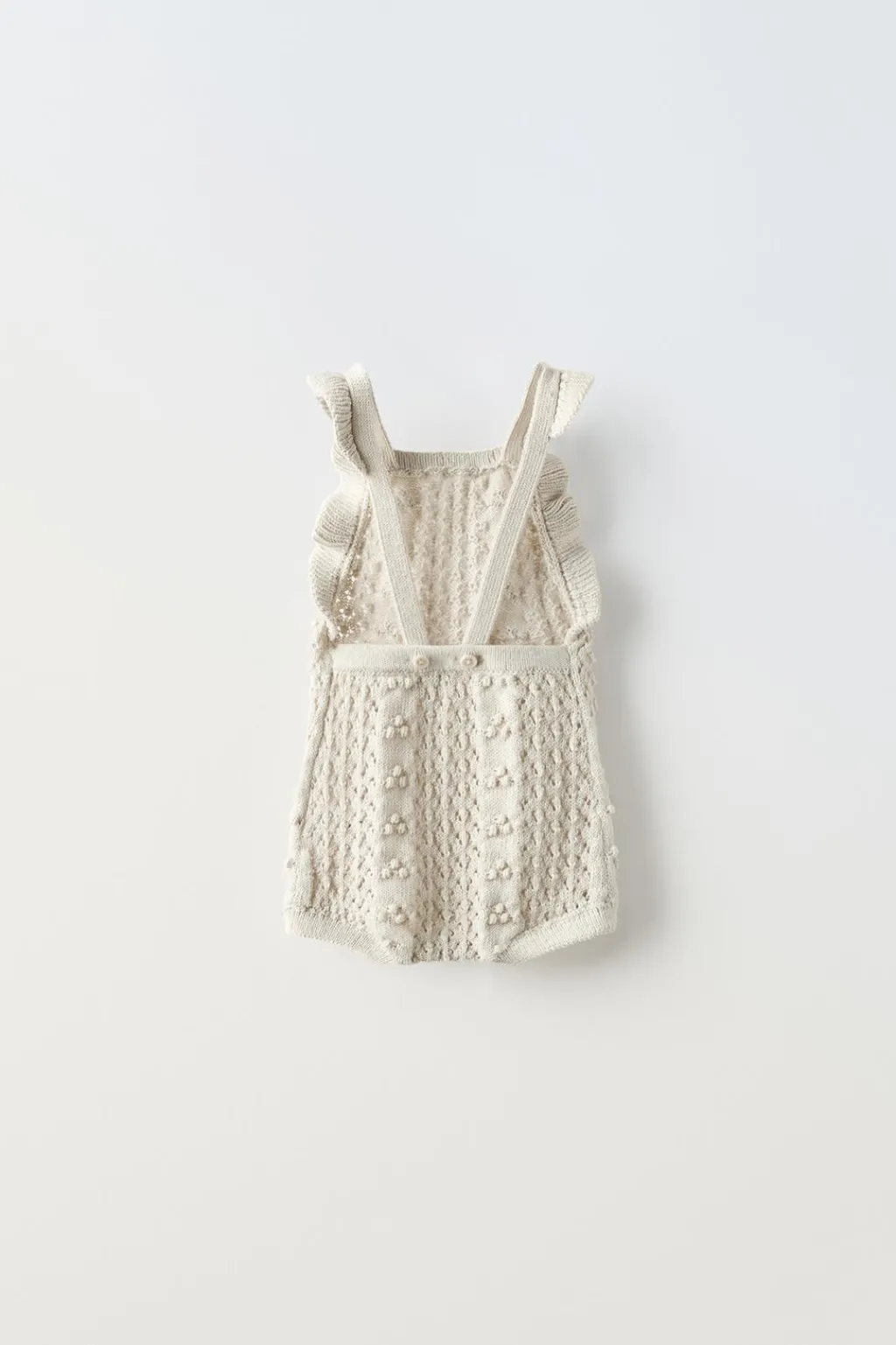 Niños ZARA 0 - 6 Meses·Punto|6 - 18 Meses·Conjuntos<PELELE PUNTO VOLANTES