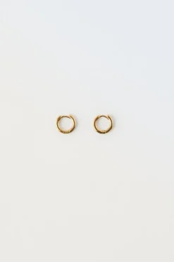 Niños ZARA 1½ - 6 Años·Accesorios|6 - 14 Años·Accesorios<PENDIENTES ARO BAÑO ORO 24KT