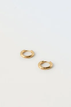 Niños ZARA 1½ - 6 Años·Accesorios|6 - 14 Años·Accesorios<PENDIENTES ARO BAÑO ORO 24KT