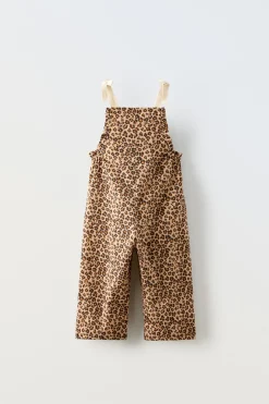 Niños ZARA 1½ - 6 Años·Vestidos / Petos|1½ - 6 Años·Pantalones<PETO ANIMAL PRINT LAZOS