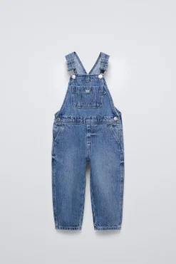 Niños ZARA 1½ - 6 Años·Vestidos / Petos|1½ - 6 Años·Pantalones<PETO LARGO DENIM