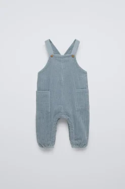 Niños ZARA 6 - 18 Meses·Vestidos / Monos<PETO PANA BOLSILLOS