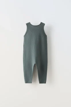 Niños ZARA 0 - 6 Meses·Punto|0 - 6 Meses·Básicos<PETO PUNTO ALGODÓN SEDA BOLSILLOS